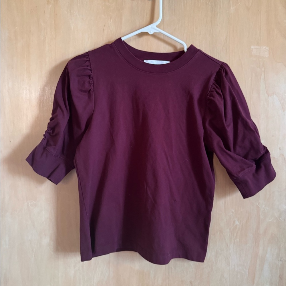 FRAME Frankie Puff Half-Sleeve Top - 100% Cotton - Medium